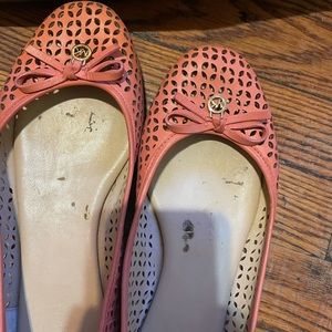 Peach Michael Kors Flats